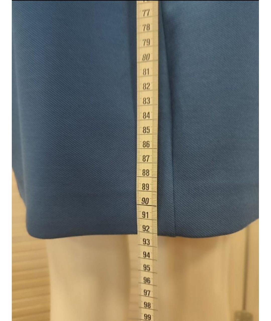 PATRIZIA PEPE Синее вискозное повседневное платье, фото 7