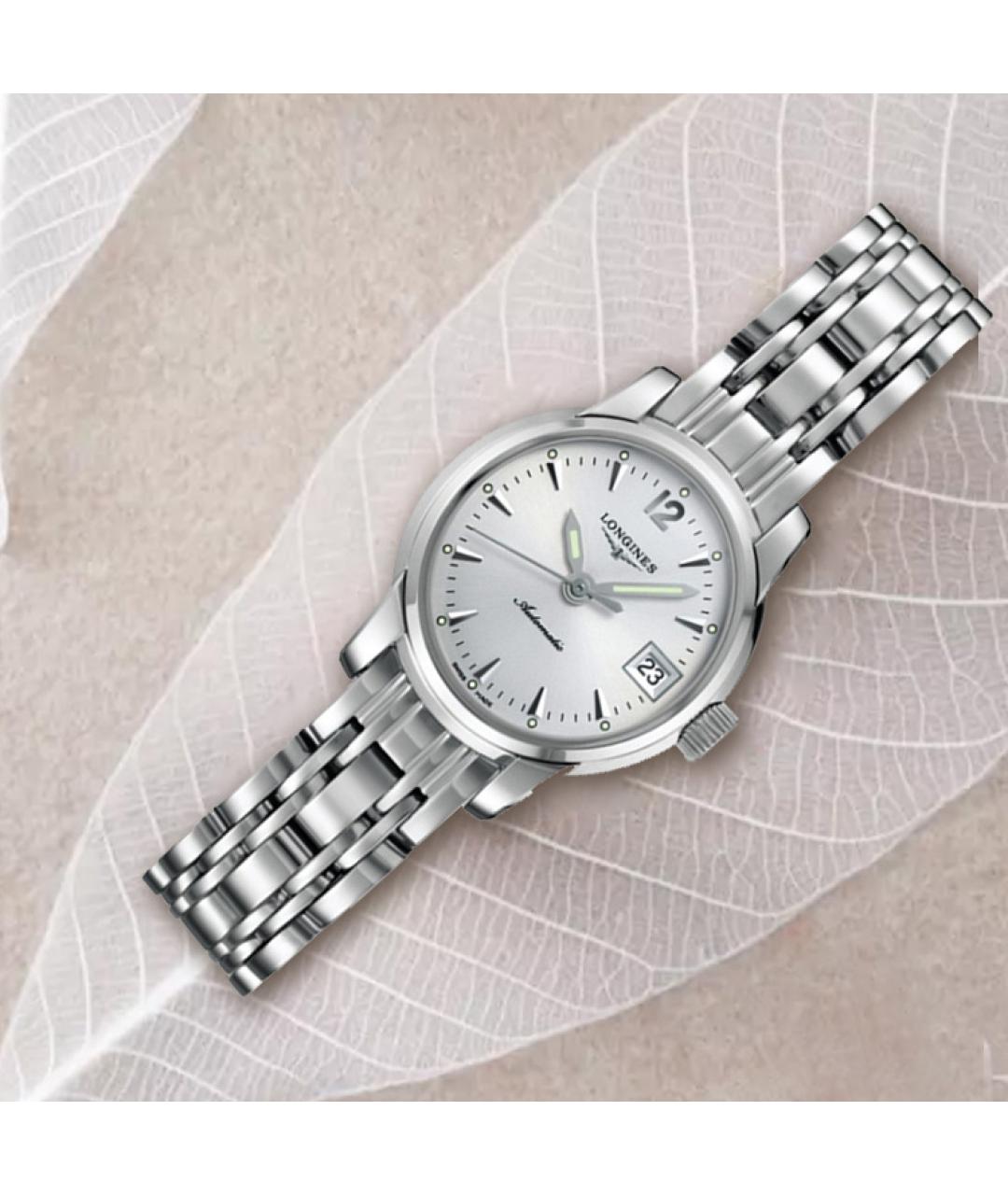 LONGINES Серебряные стальные часы, фото 4