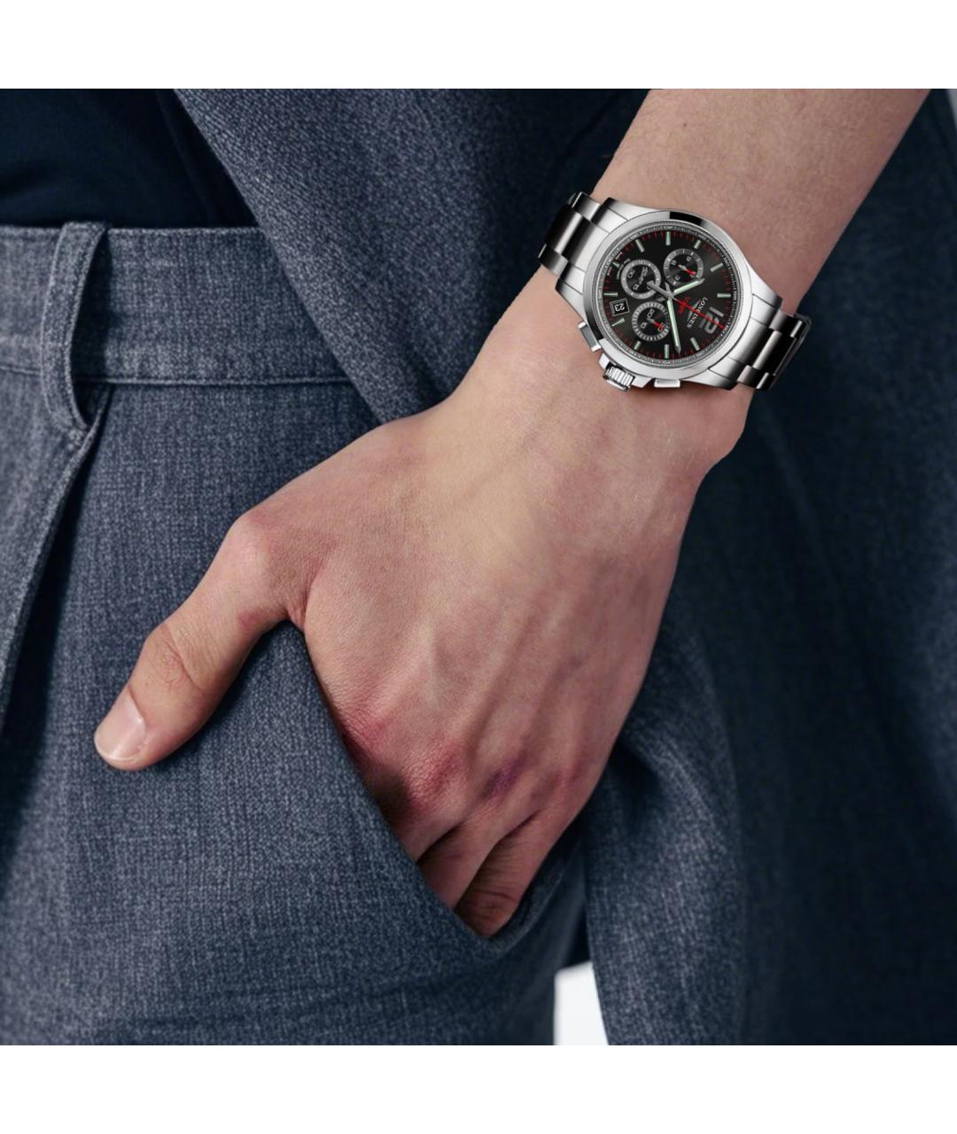 LONGINES Серебряные стальные часы, фото 3