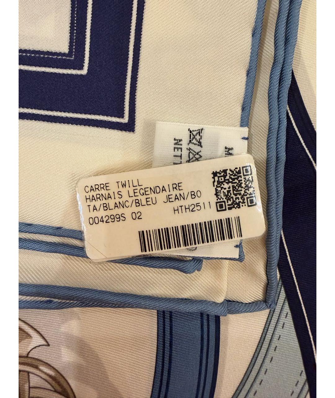 HERMES Мульти шелковый платок, фото 2