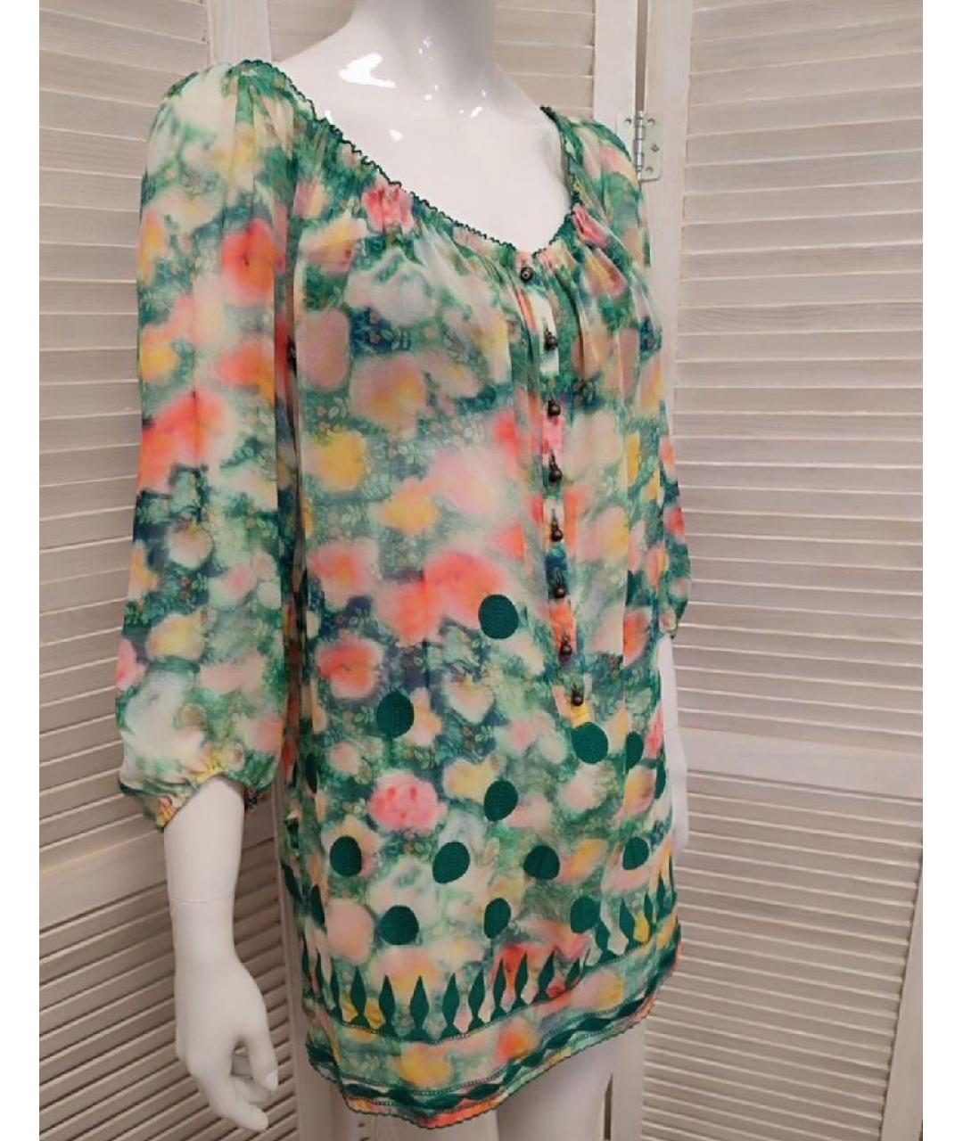 PATRIZIA PEPE Мульти шелковая блузы, фото 5