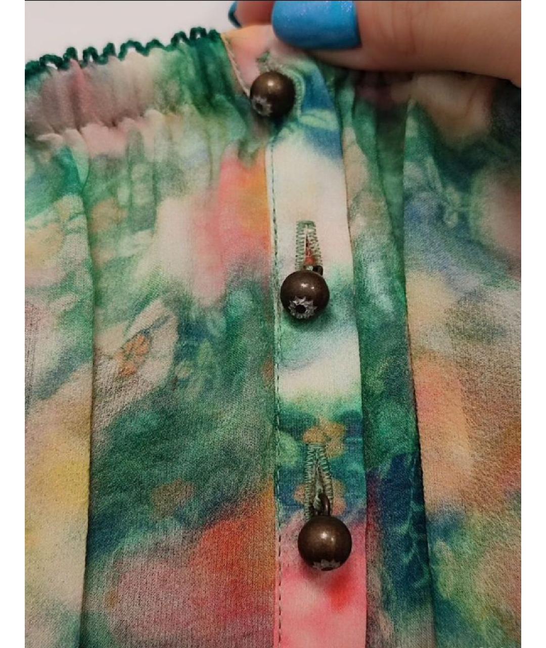 PATRIZIA PEPE Мульти шелковая блузы, фото 7