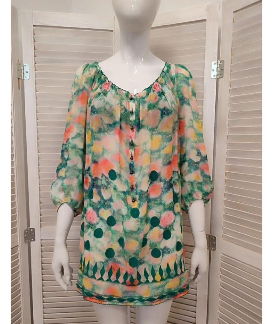 PATRIZIA PEPE Мульти шелковая блузы, фото 10