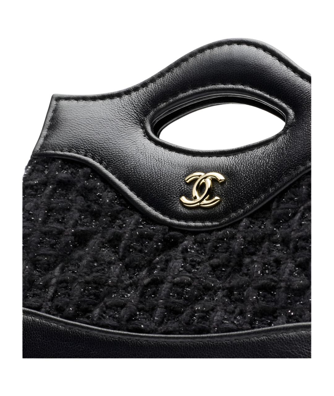 CHANEL Черная кожаная сумка через плечо, фото 4