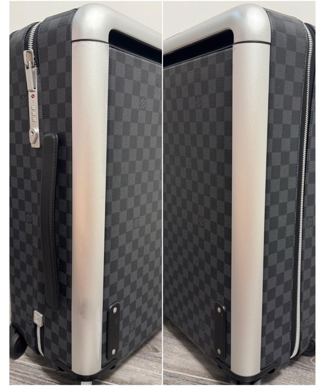 LOUIS VUITTON Черный чемодан, фото 4