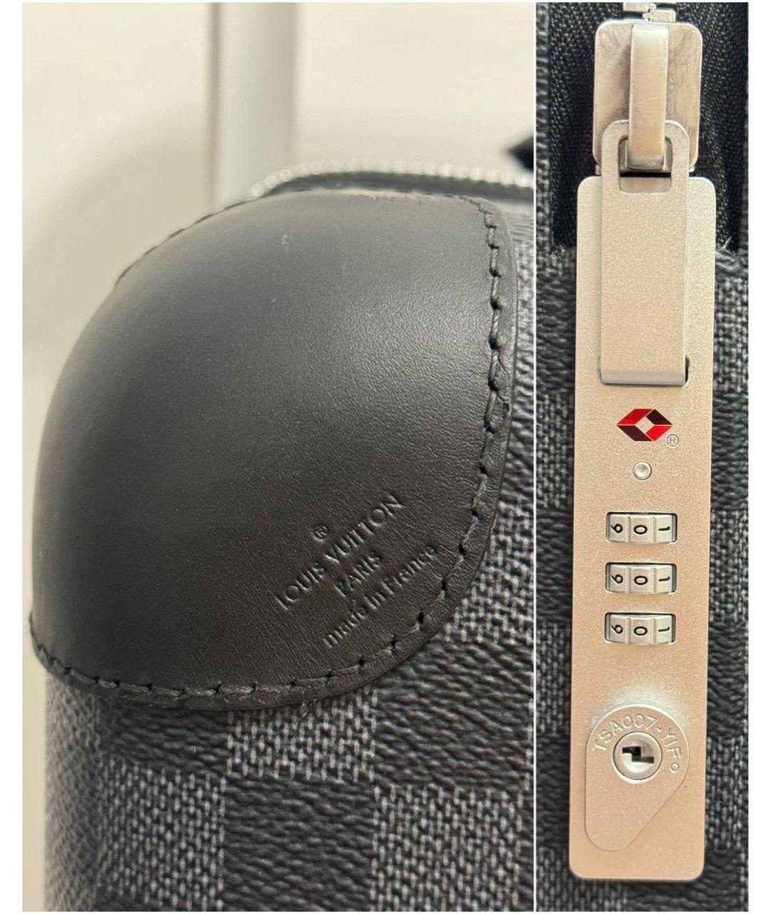 LOUIS VUITTON Черный чемодан, фото 7