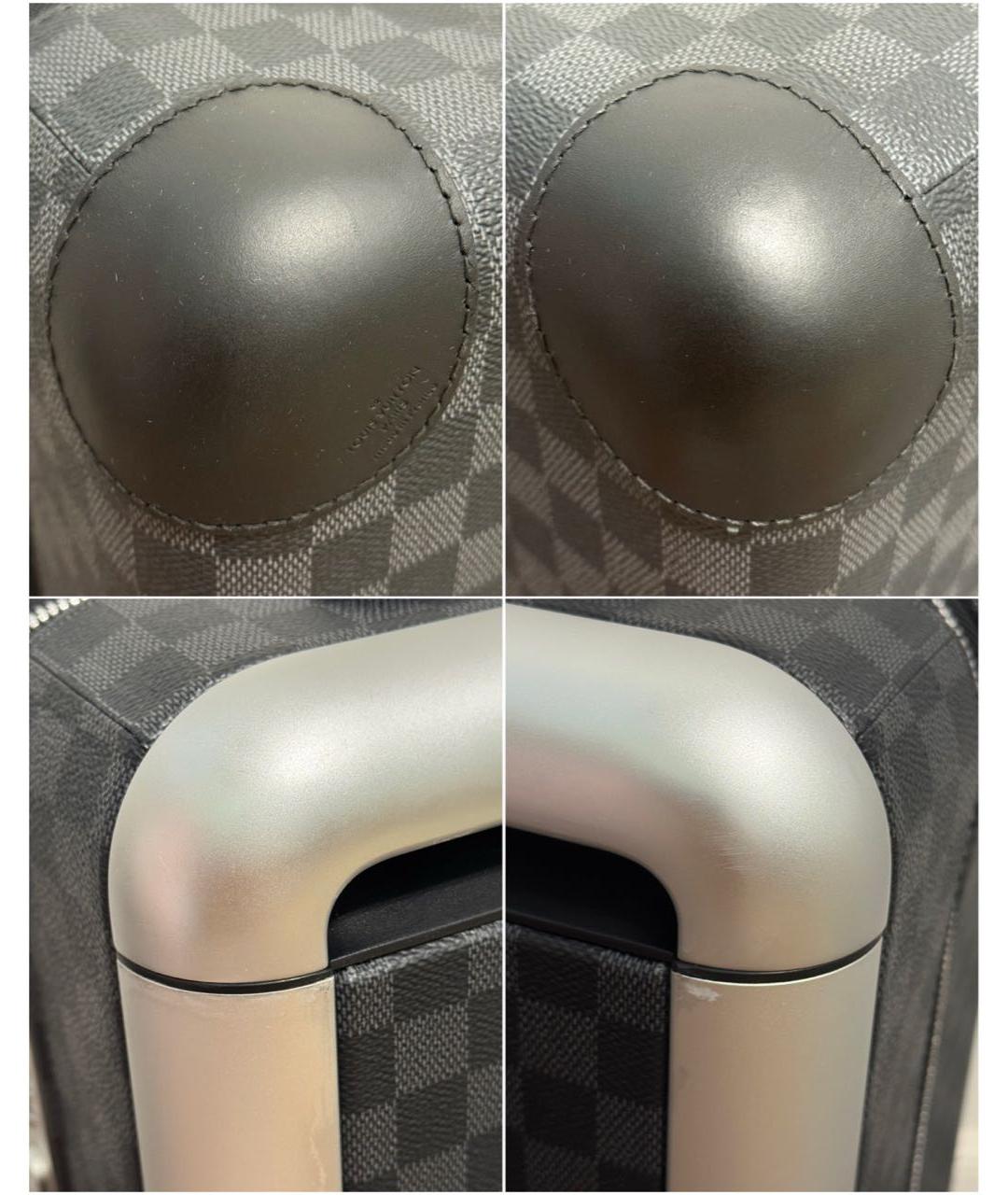 LOUIS VUITTON Черный чемодан, фото 5