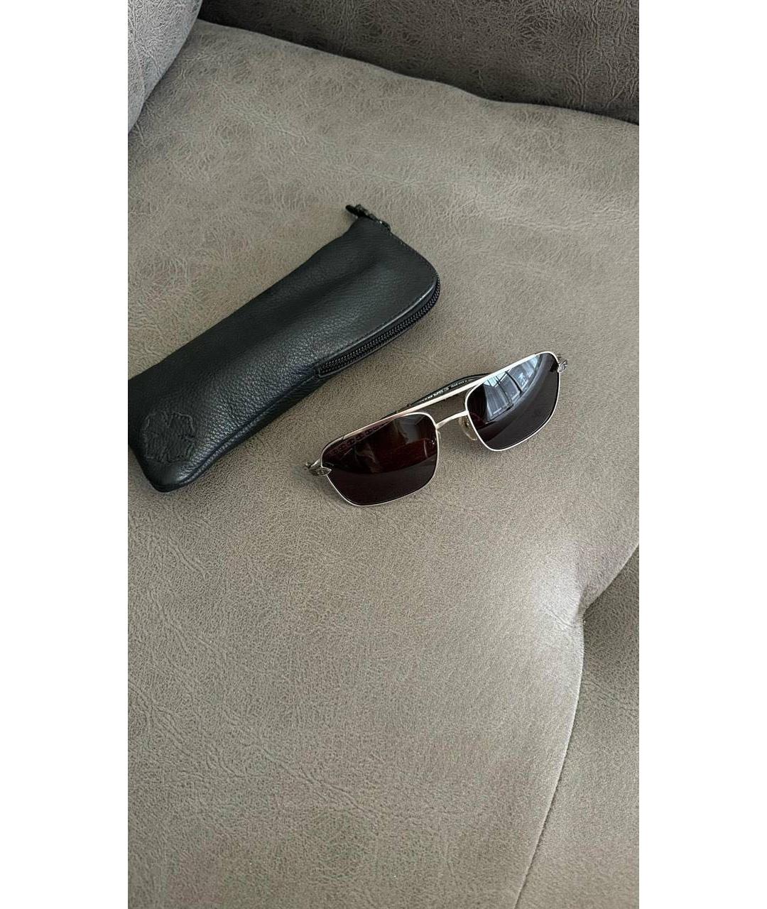 CHROME HEARTS Черные металлические солнцезащитные очки, фото 4