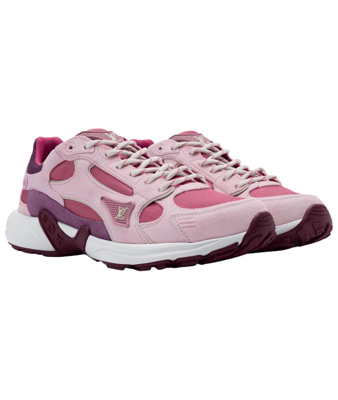 LOUIS VUITTON Розовые кроссовки, фото 3