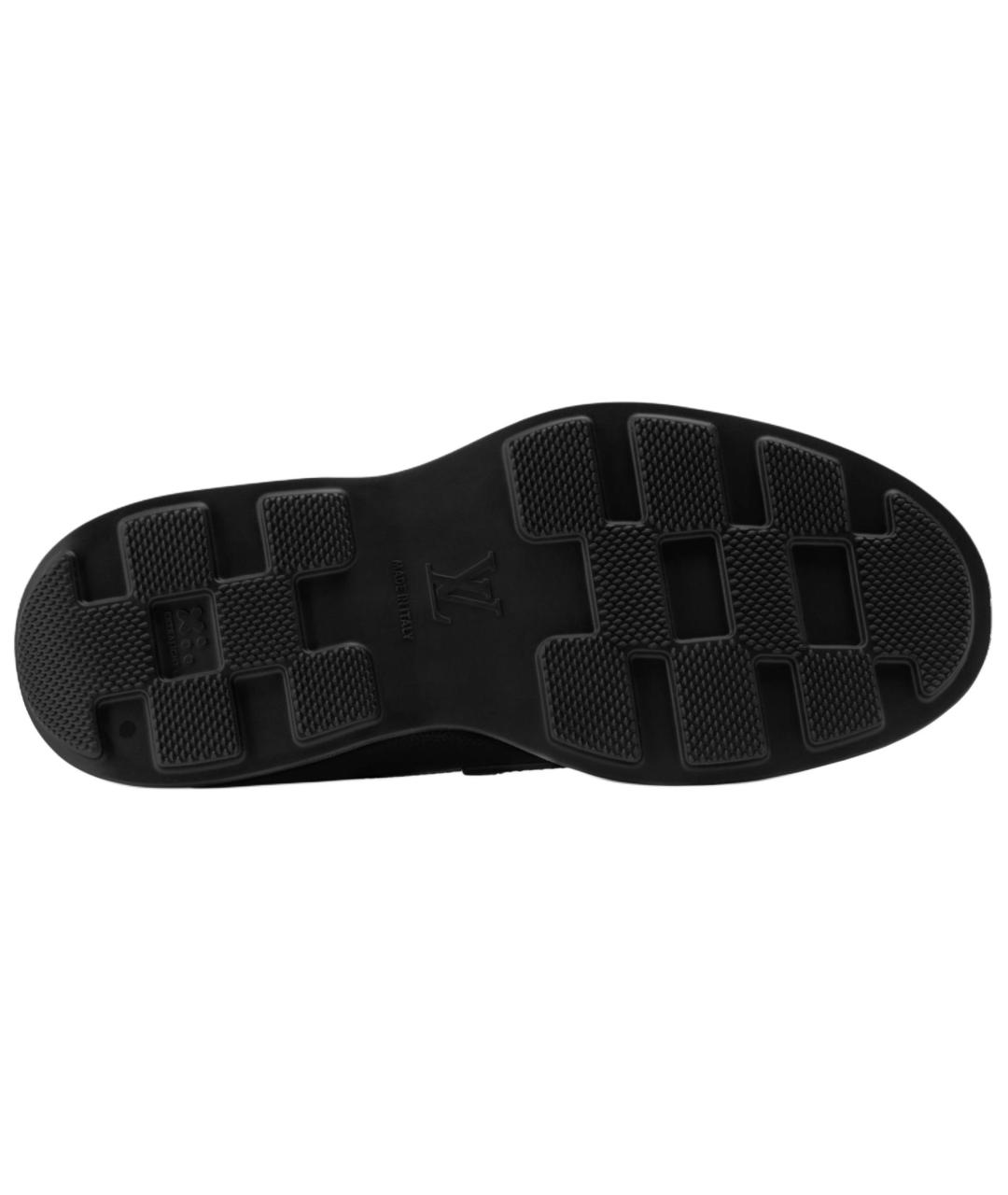 LOUIS VUITTON Черные кожаные лоферы, фото 5