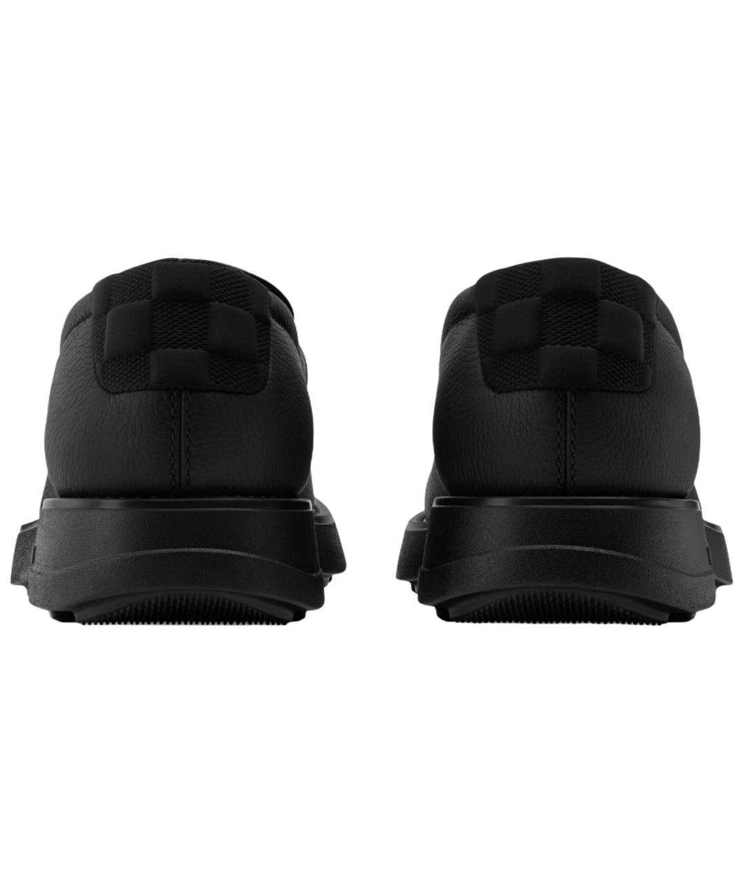 LOUIS VUITTON Черные кожаные лоферы, фото 4