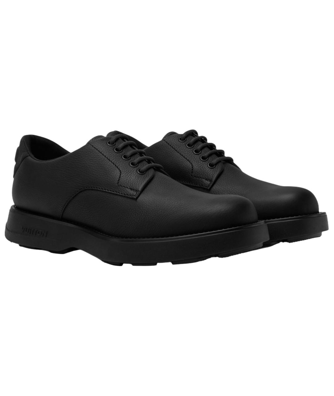 LOUIS VUITTON Черные кожаные туфли, фото 3