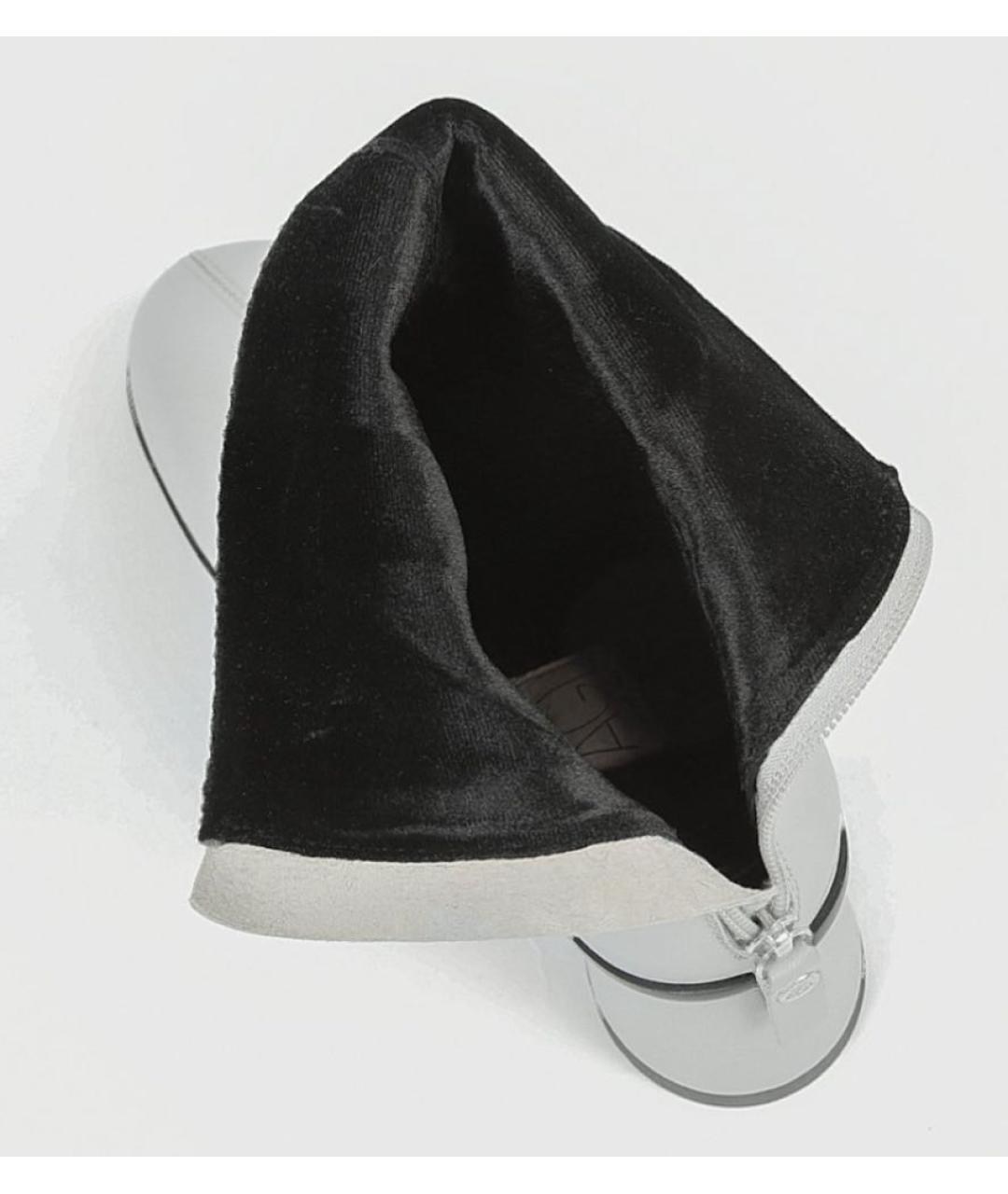 AGL Серые кожаные ботильоны, фото 6