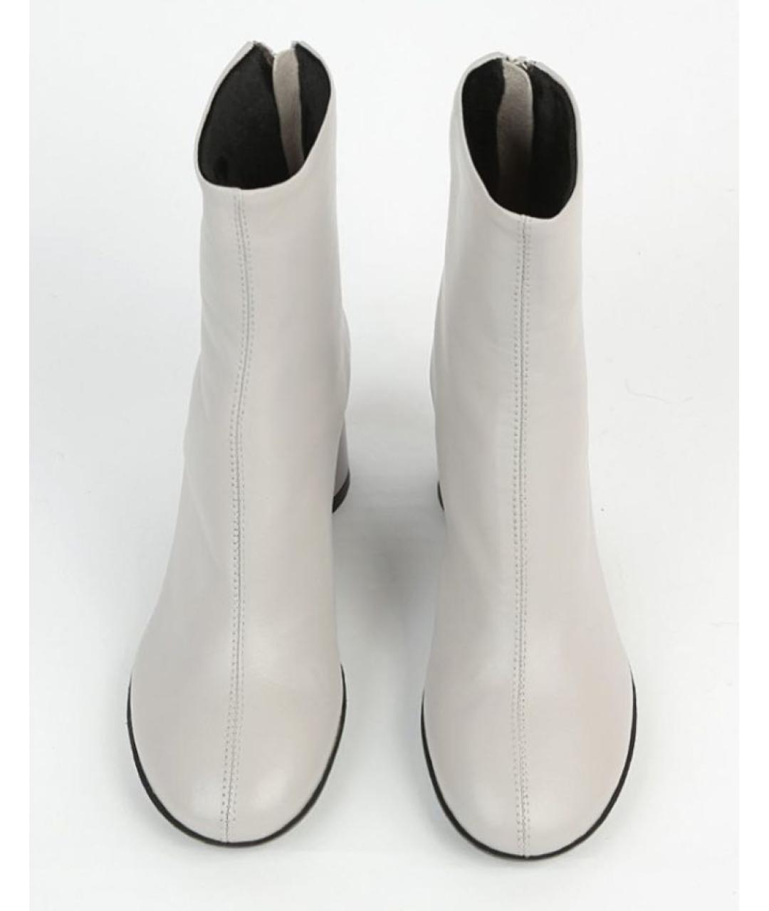 AGL Серые кожаные ботильоны, фото 3