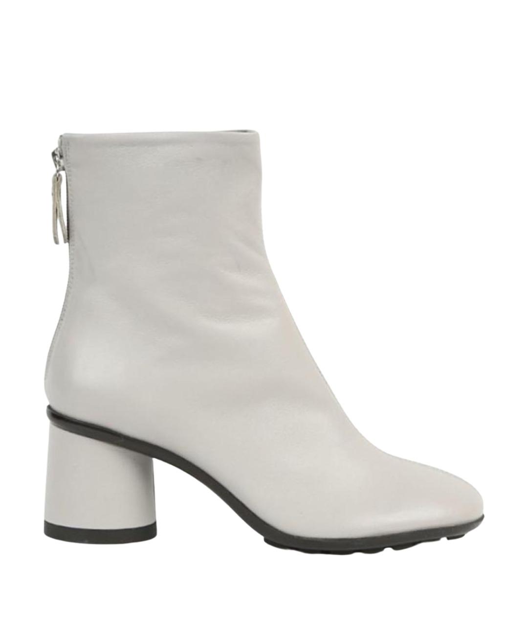 AGL Серые кожаные ботильоны, фото 1