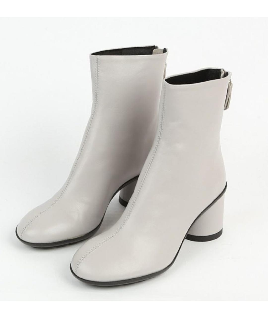 AGL Серые кожаные ботильоны, фото 2