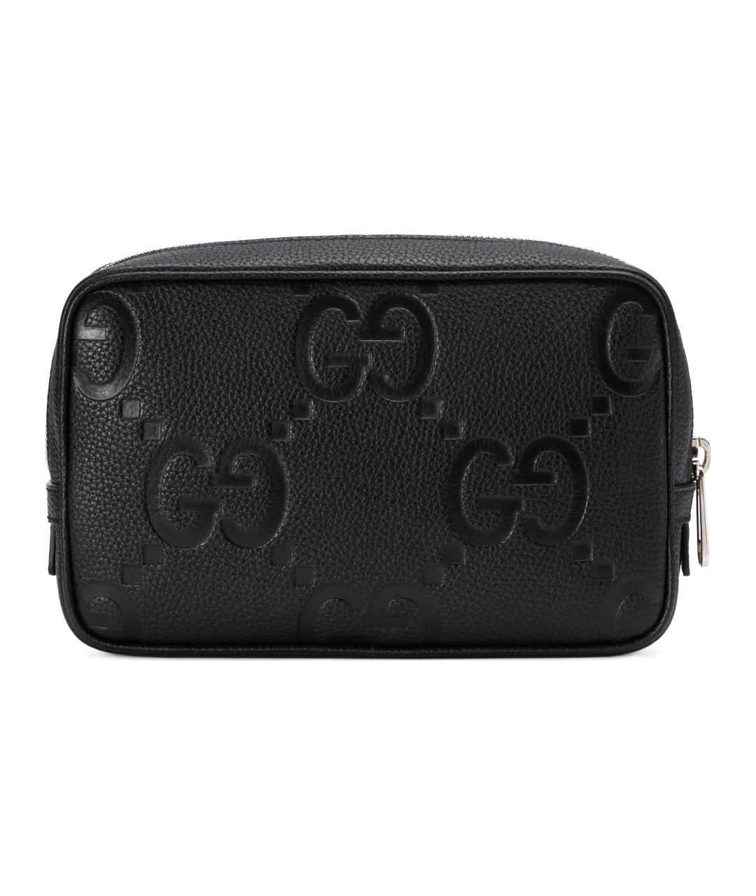 GUCCI Черная кожаная барсетка, фото 4