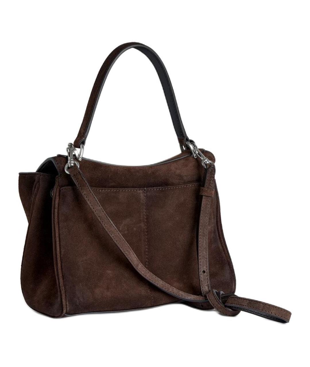 BALENCIAGA Коричневая кожаная сумка через плечо, фото 4