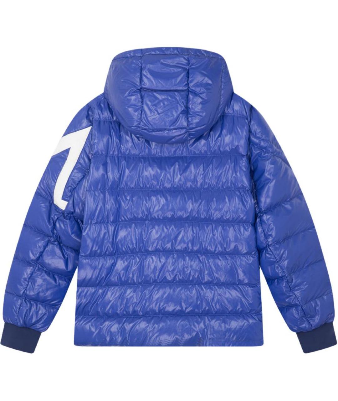 MONCLER Синяя полиамидовая куртка, фото 2