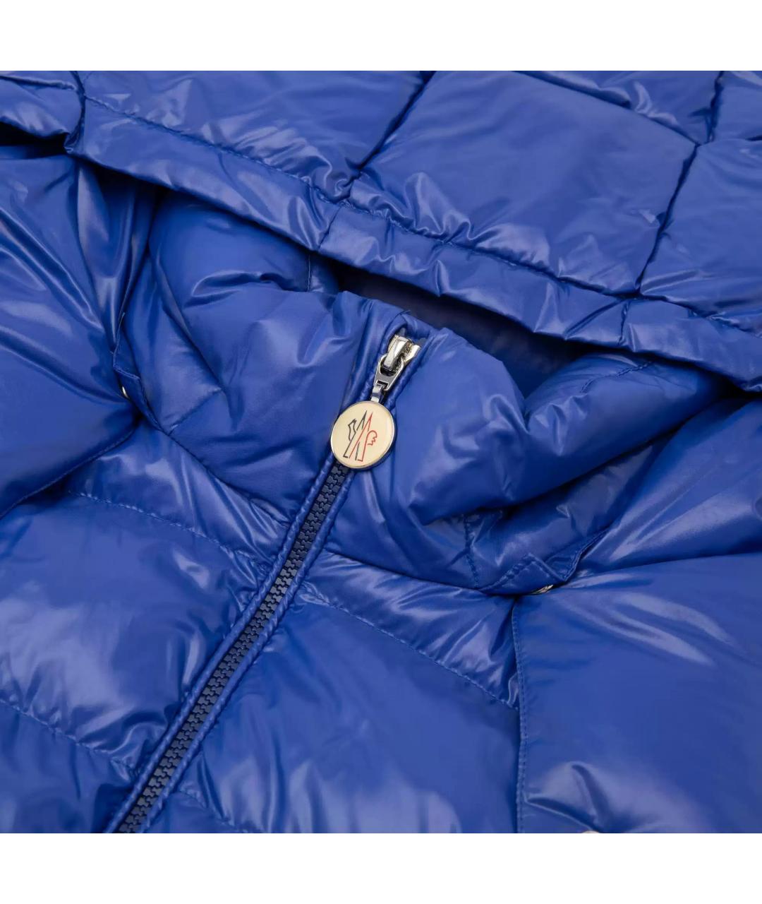 MONCLER Синяя полиамидовая куртка, фото 5