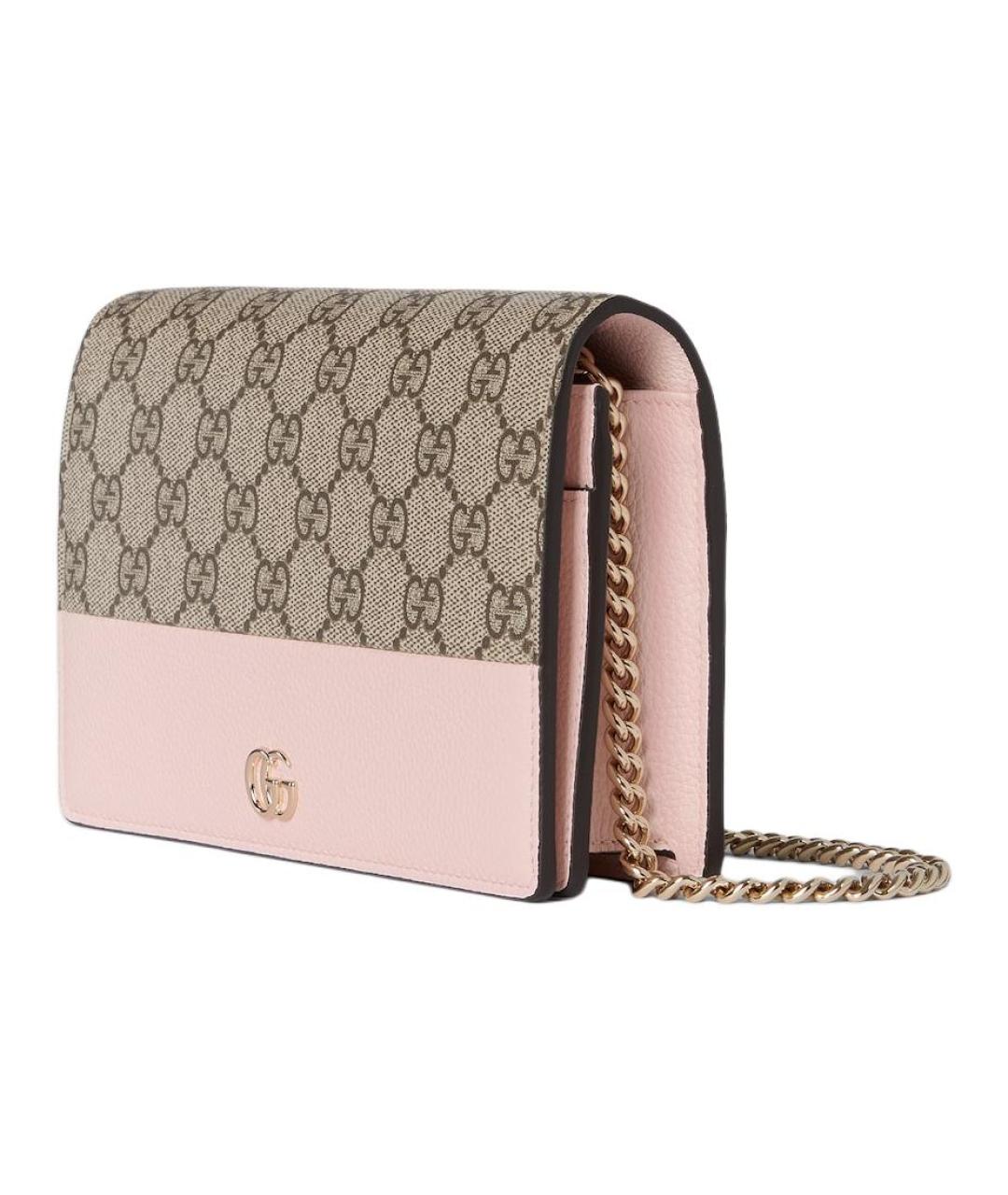 GUCCI Бежевая сумка через плечо из канвы, фото 2