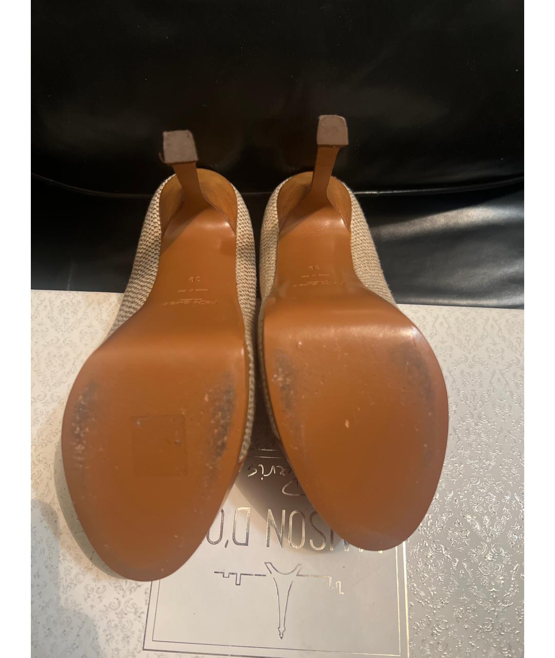 SAINT LAURENT Коричневые туфли, фото 5