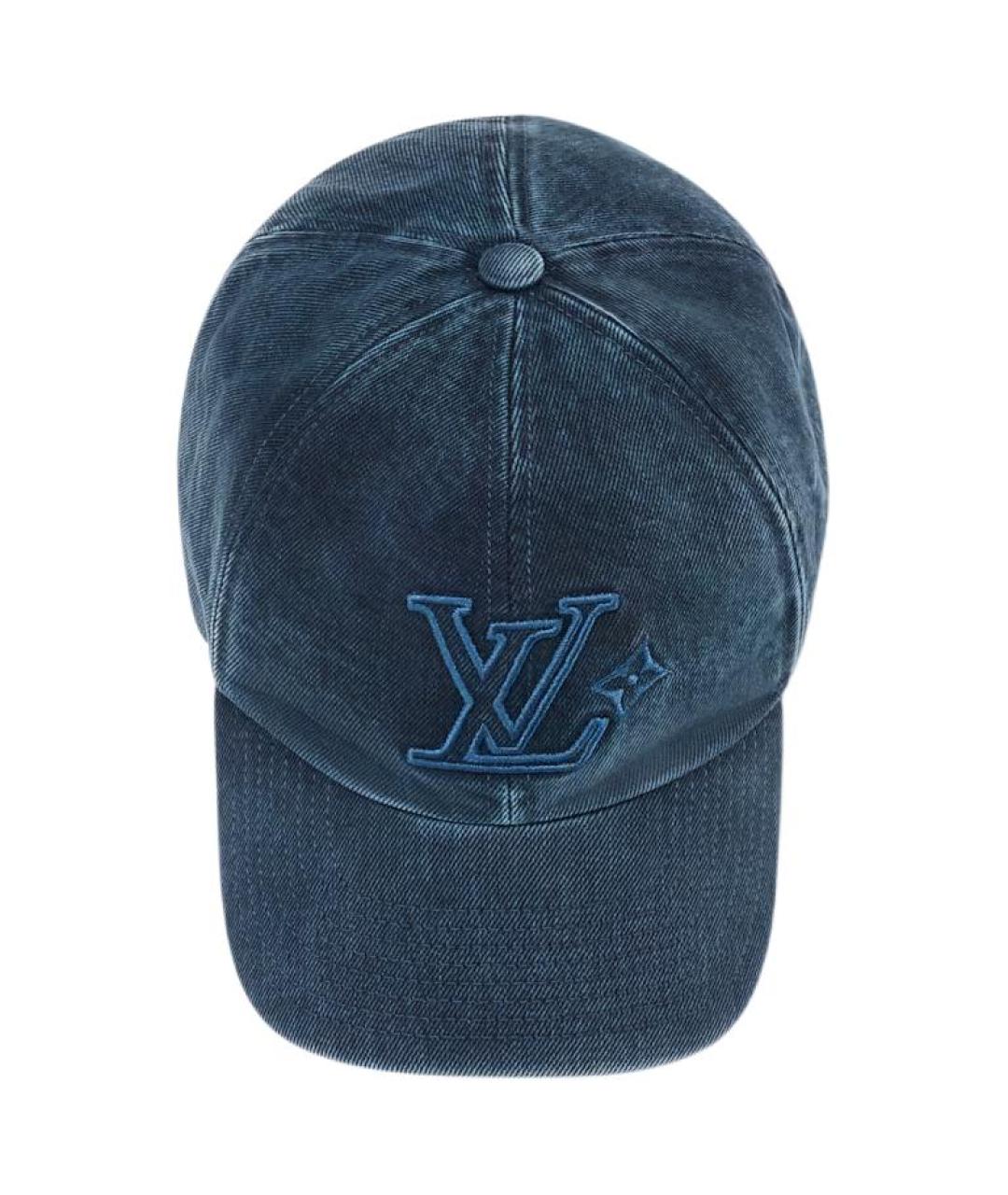 LOUIS VUITTON Темно-синяя хлопковая кепка/бейсболка, фото 4
