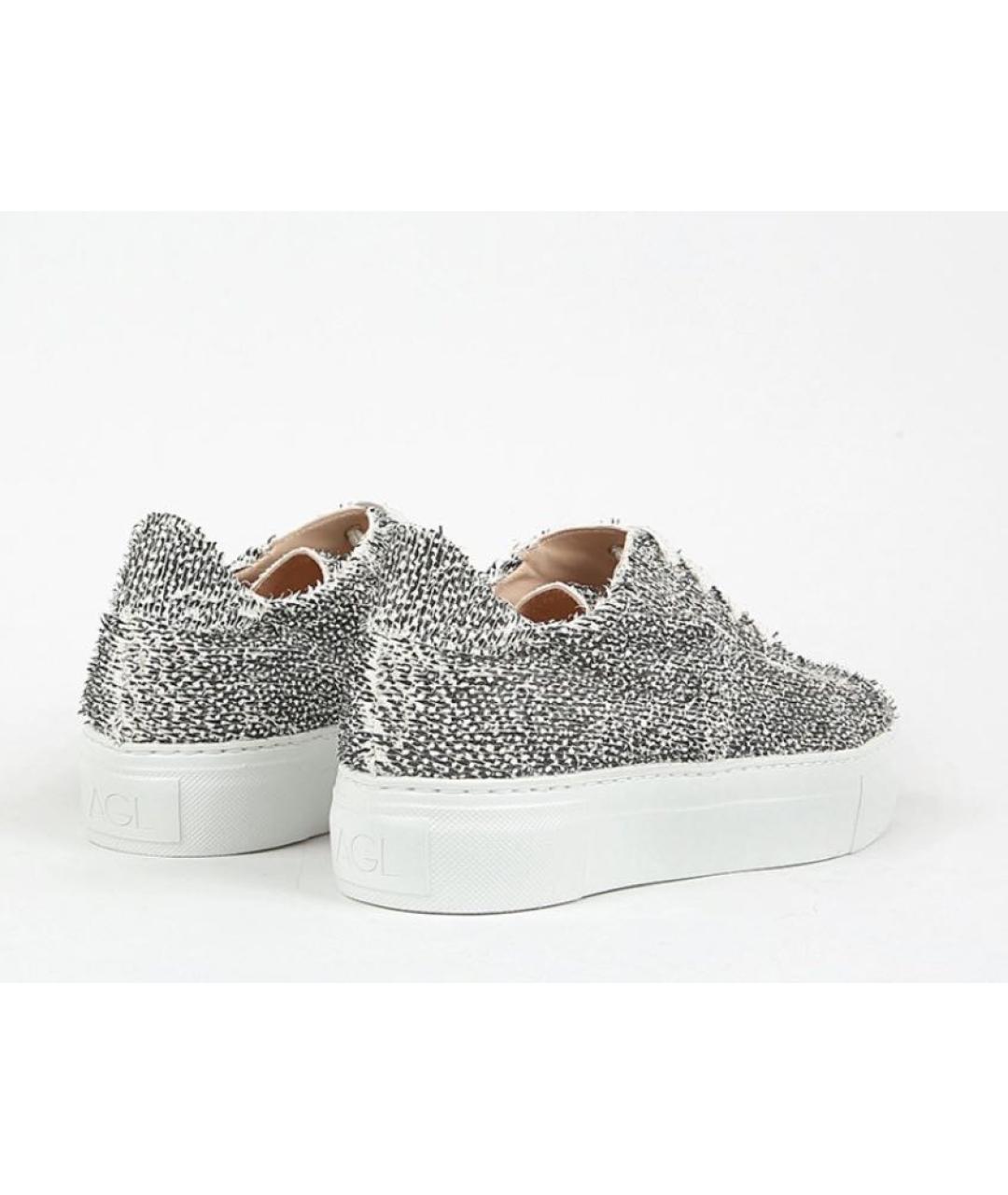 AGL Серые кожаные кеды, фото 4