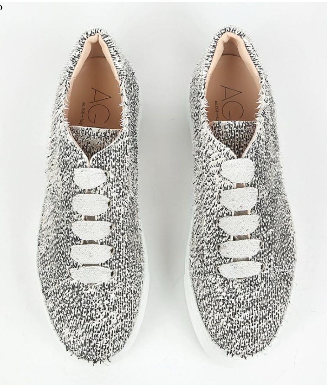 AGL Серые кожаные кеды, фото 3