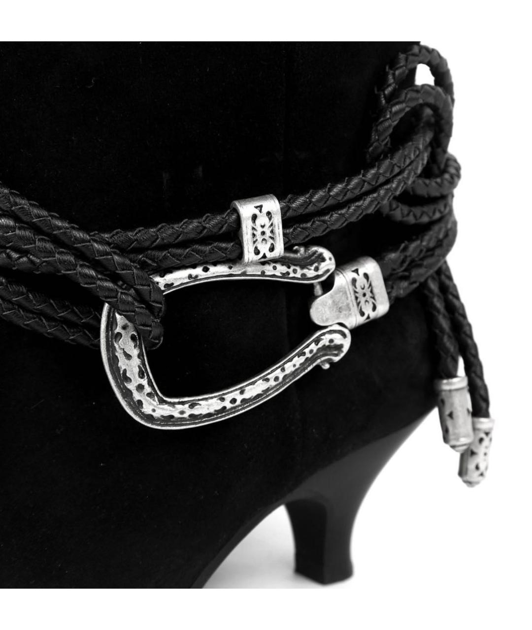 ELENA LACHI Черные замшевые полусапоги, фото 6