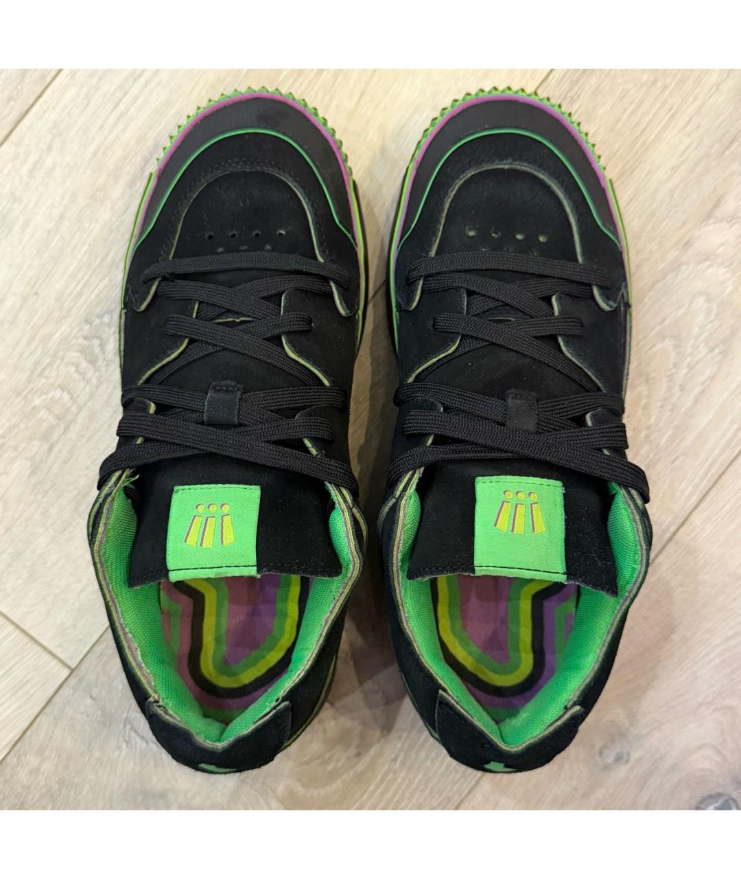 MSCHF Черные замшевые низкие кроссовки / кеды, фото 3