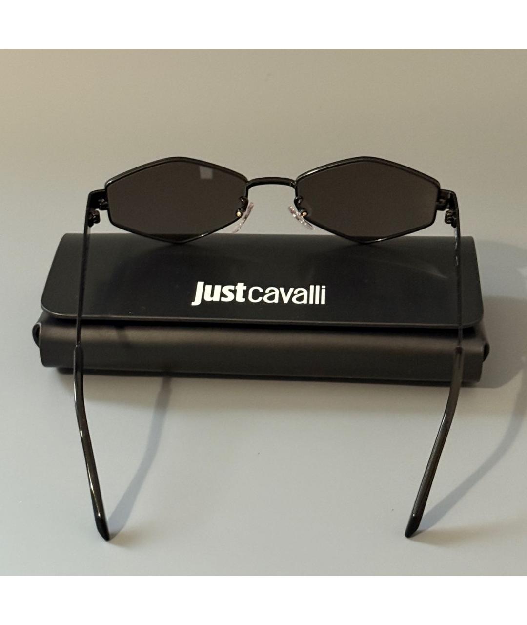JUST CAVALLI Черные металлические солнцезащитные очки, фото 8