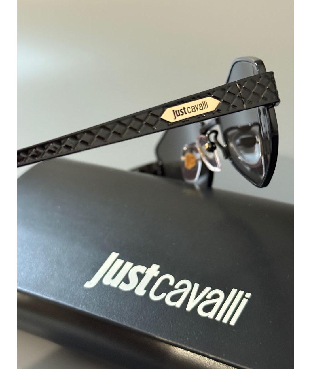 JUST CAVALLI Черные металлические солнцезащитные очки, фото 3