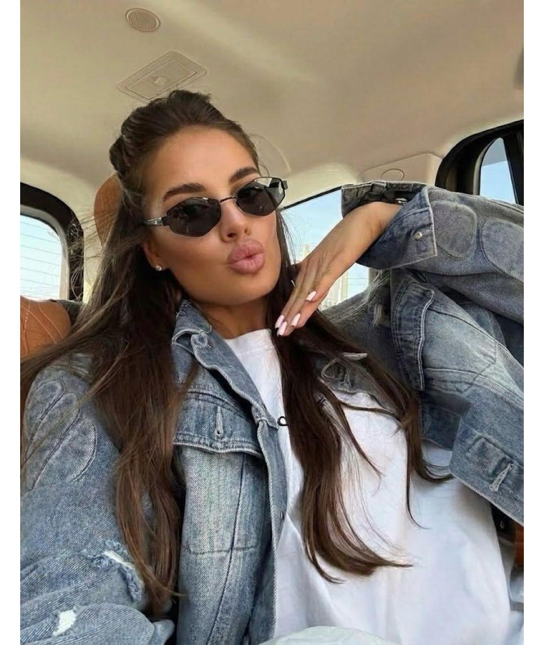 JUST CAVALLI Черные металлические солнцезащитные очки, фото 4