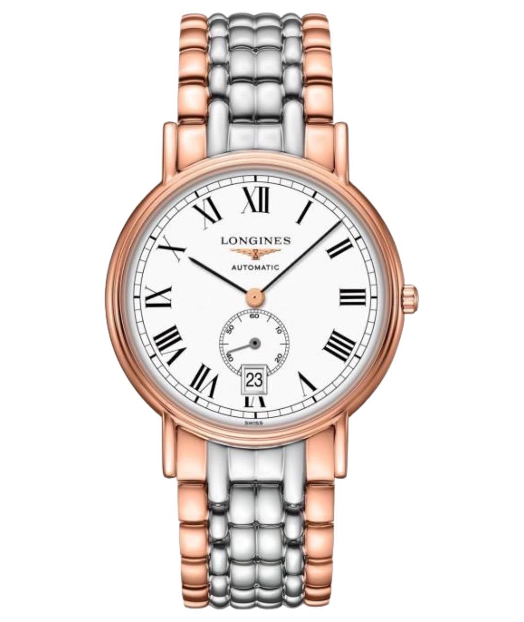 LONGINES Золотые стальные часы, фото 1