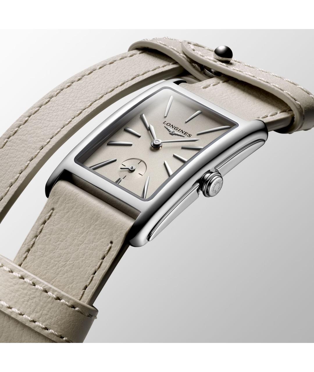 LONGINES Белые стальные часы, фото 5