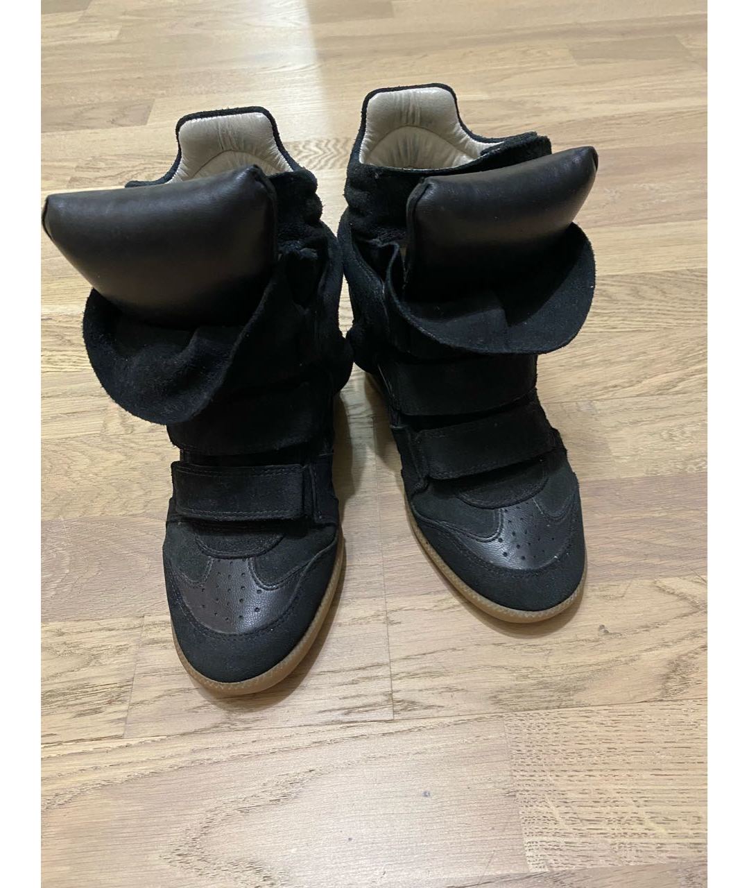ISABEL MARANT Черные замшевые кроссовки, фото 2