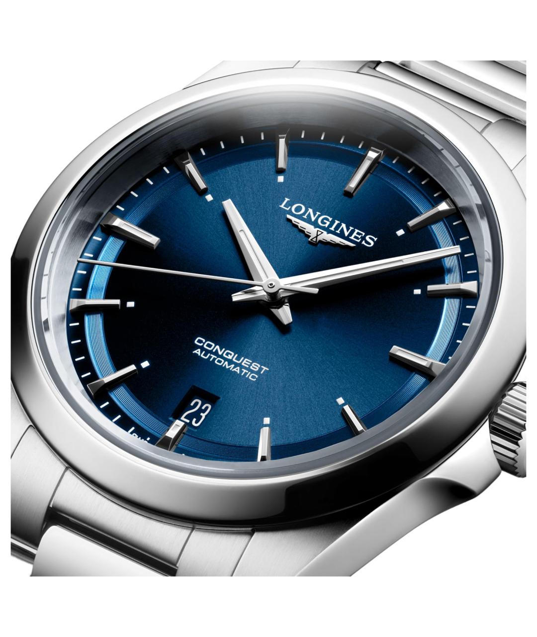 LONGINES Синие часы, фото 5