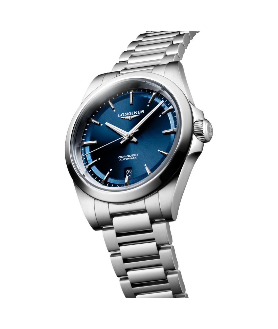 LONGINES Синие часы, фото 3