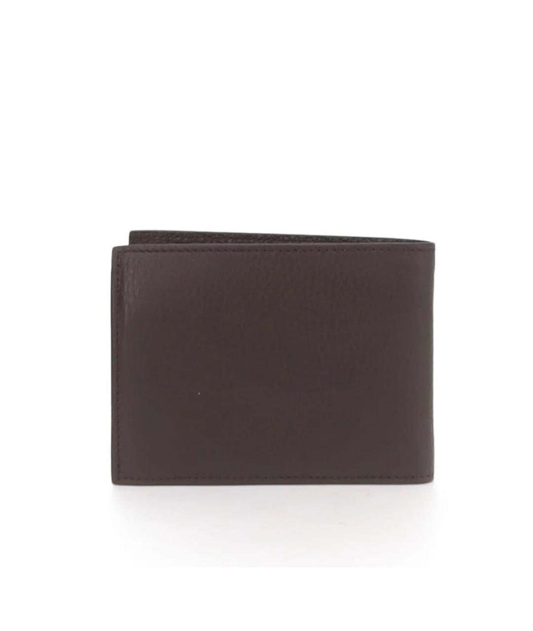 BOTTEGA VENETA Коричневый кожаный кошелек, фото 5