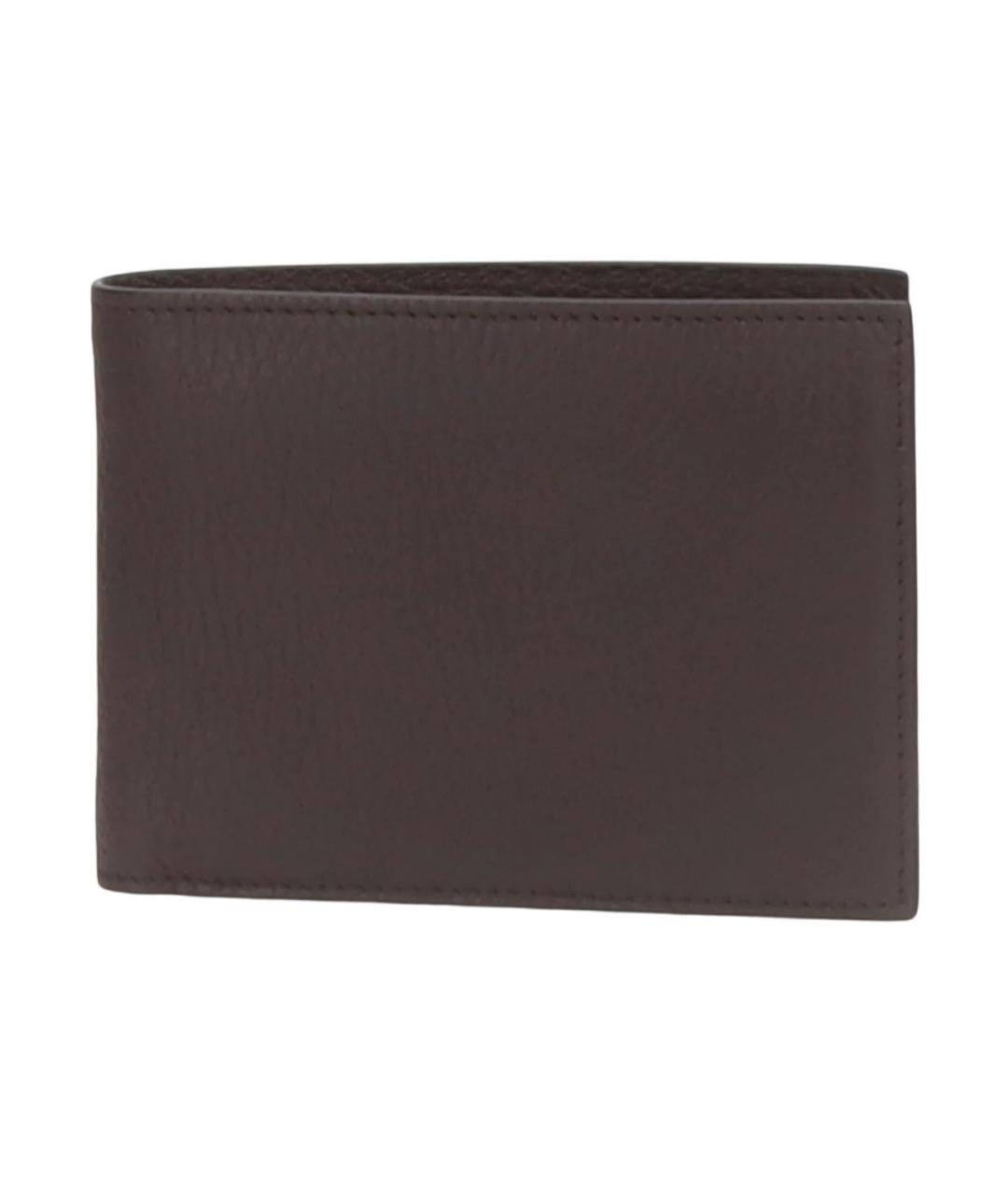 BOTTEGA VENETA Коричневый кожаный кошелек, фото 1