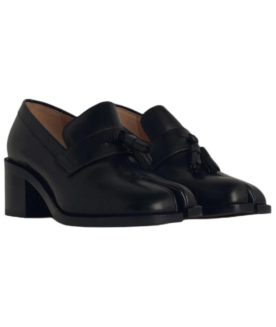 MAISON MARGIELA Черные кожаные лоферы, фото 3