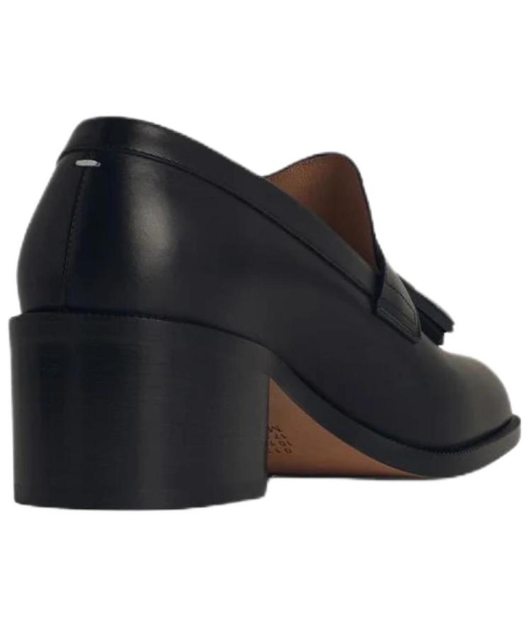MAISON MARGIELA Черные кожаные лоферы, фото 4