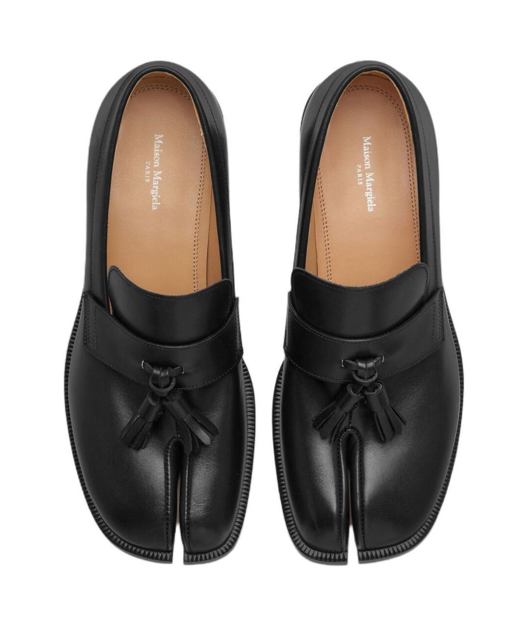 MAISON MARGIELA Черные кожаные лоферы, фото 5