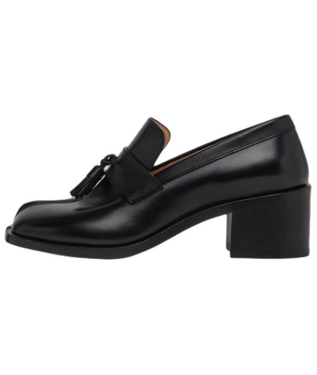 MAISON MARGIELA Черные кожаные лоферы, фото 2