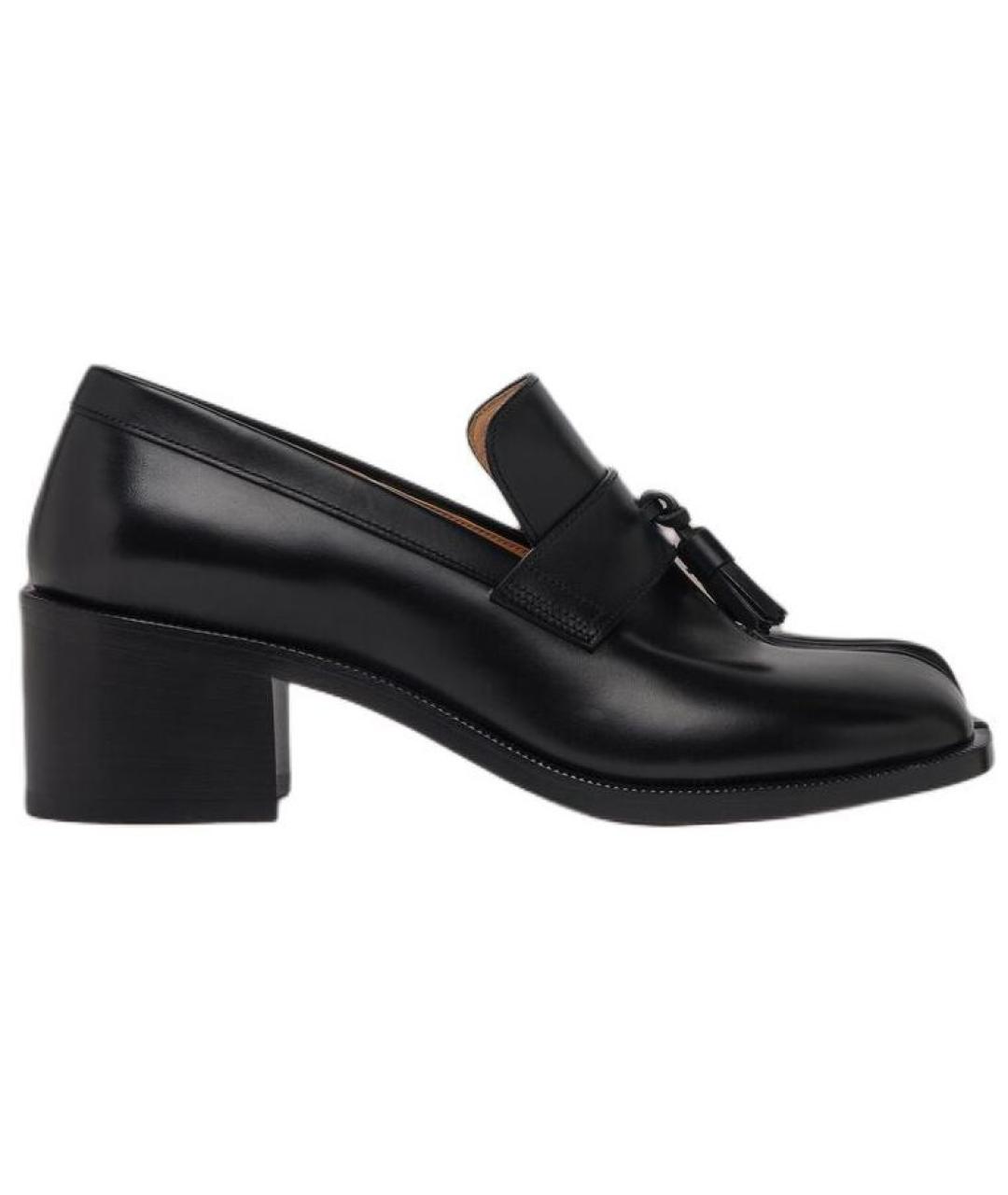 MAISON MARGIELA Черные кожаные лоферы, фото 1