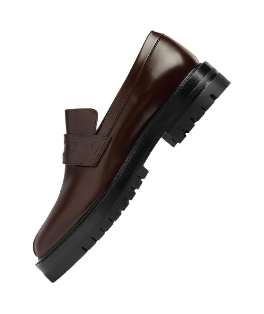 MAISON MARGIELA Коричневые кожаные лоферы, фото 2