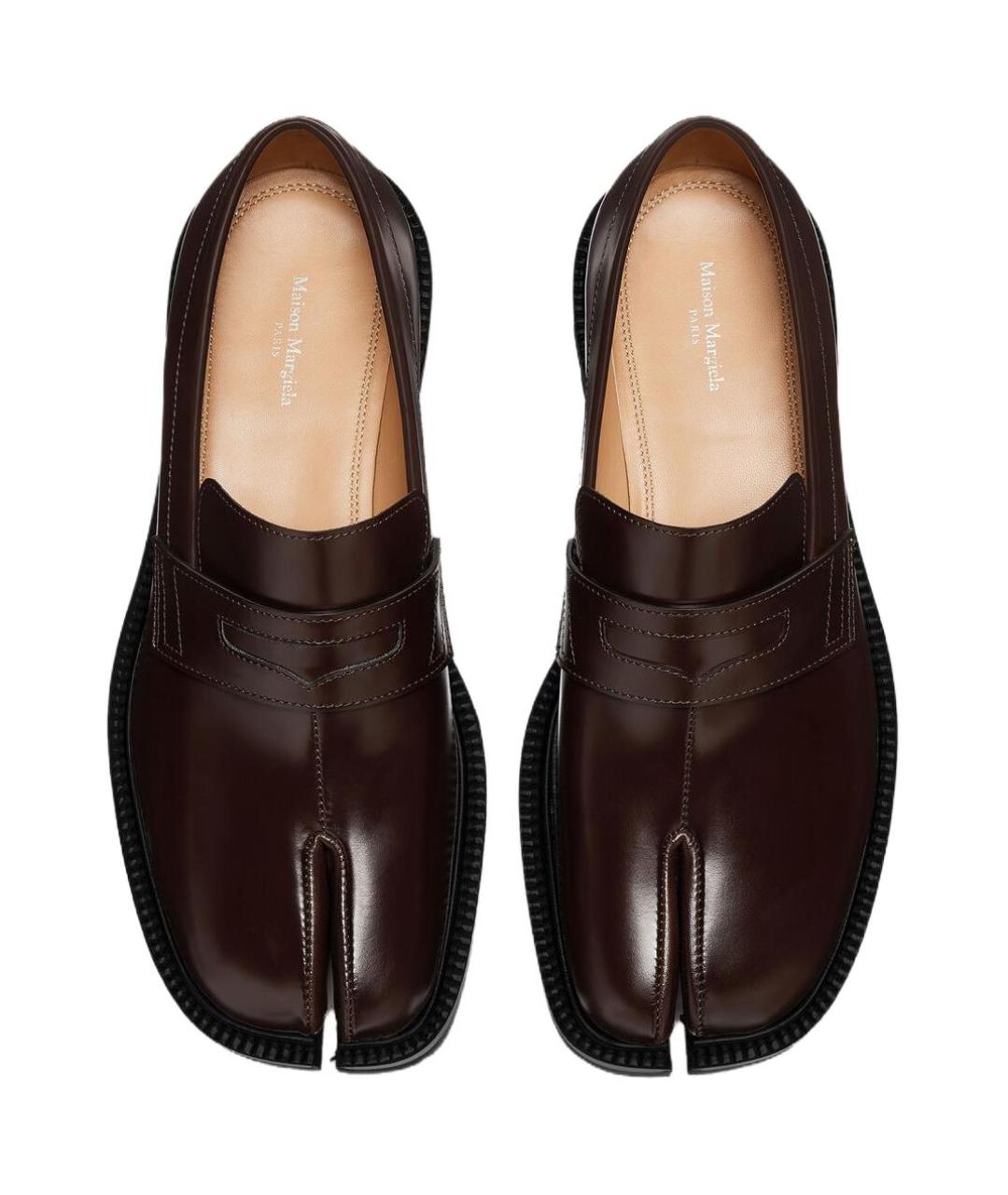 MAISON MARGIELA Коричневые кожаные лоферы, фото 4