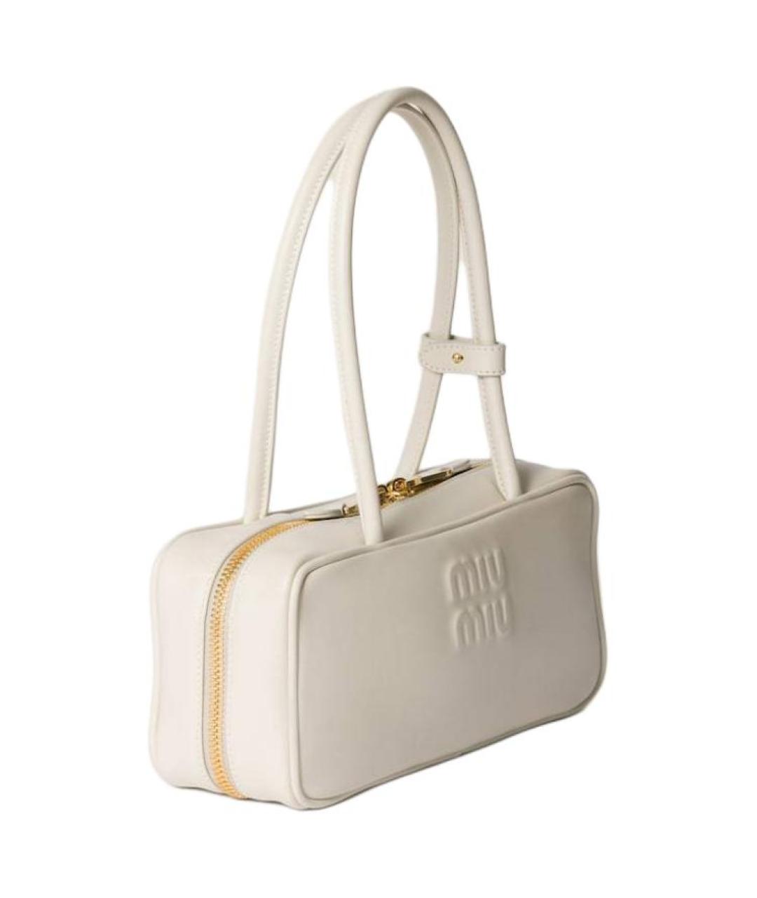 MIU MIU Белая сумка через плечо, фото 2