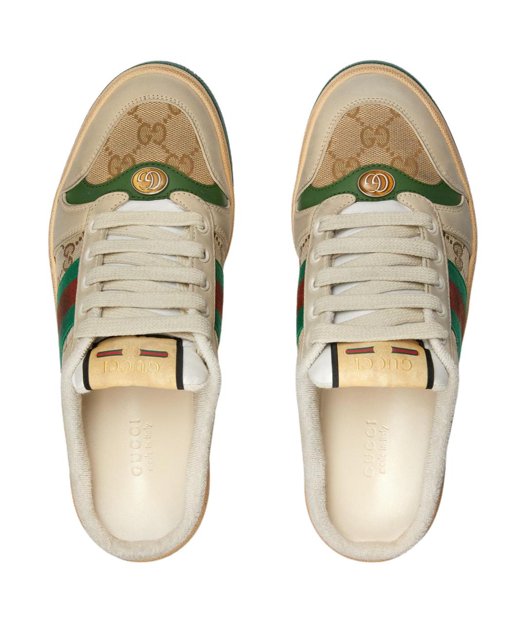 GUCCI Бежевые мюли, фото 4